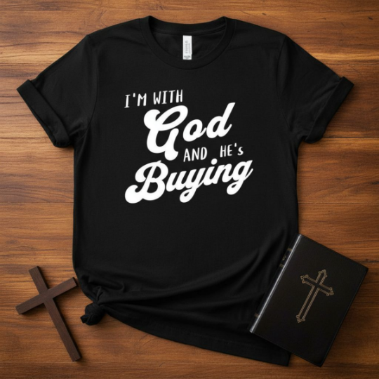 I'm With God, And He's Buying-T-Shirt