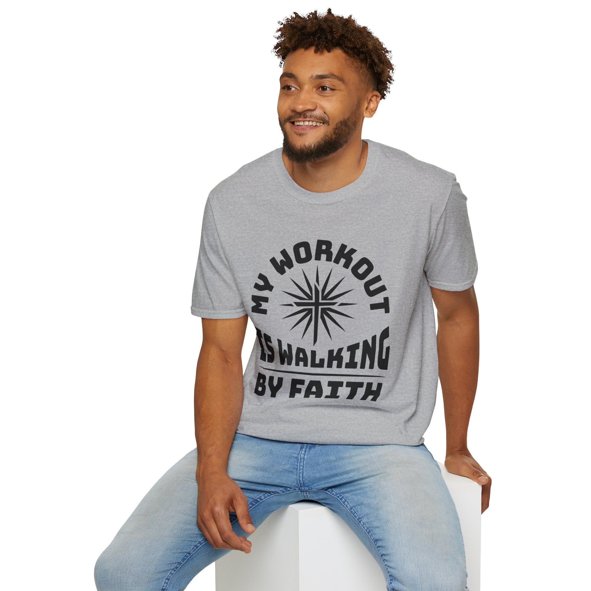 My Workout Is Walking By Faith-T-Shirt