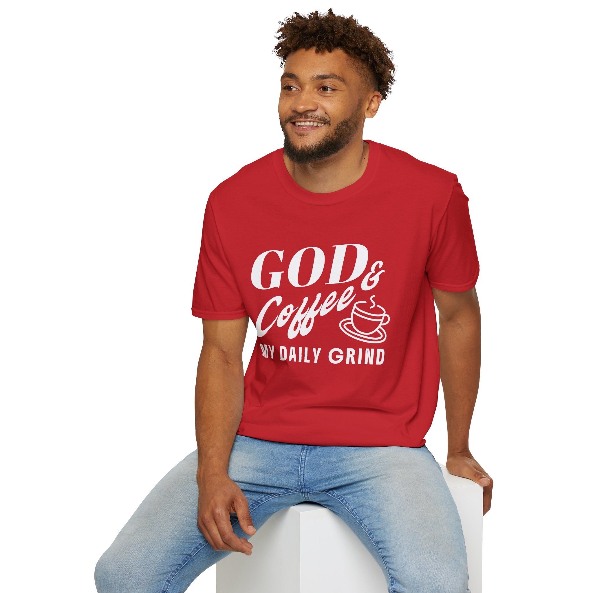God & Coffee, My Daily Grind-T-Shirt