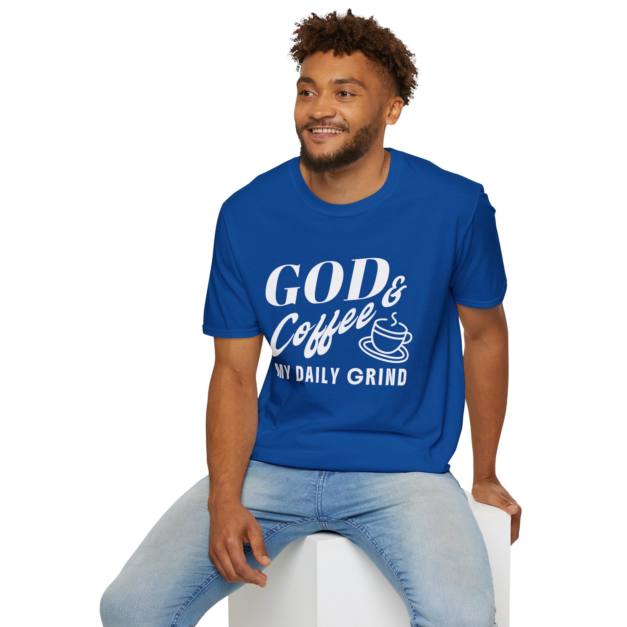 God & Coffee, My Daily Grind-T-Shirt