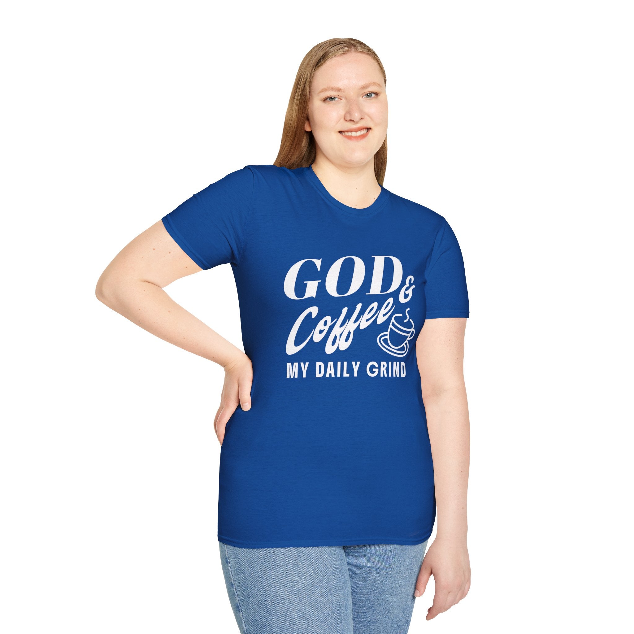 God & Coffee, My Daily Grind-T-Shirt