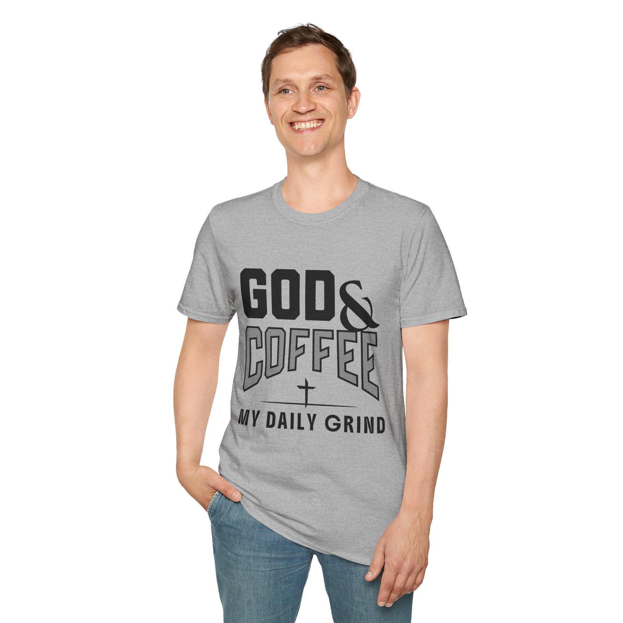 God & Coffee, My Daily Grind 2-T-Shirt