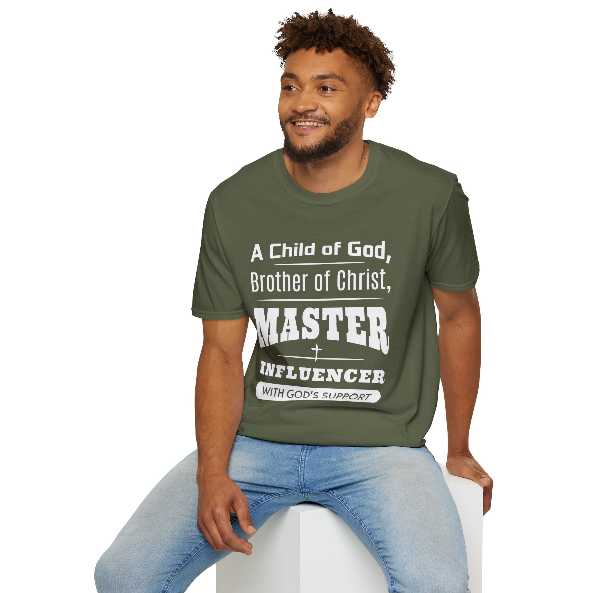 A Child Of God, Brother Of Christ, Master Influencer-T-Shirt