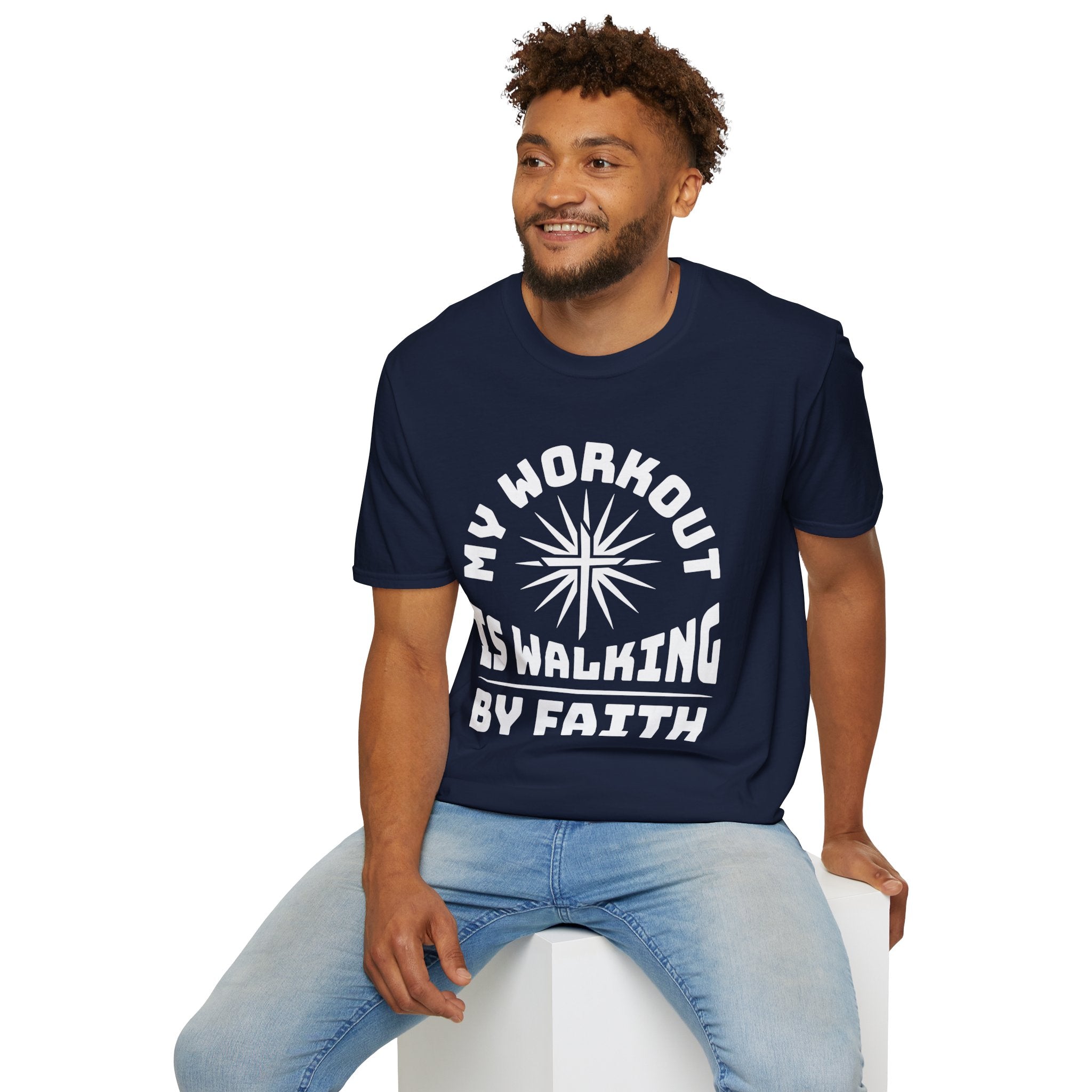 My Workout Is Walking By Faith-T-Shirt