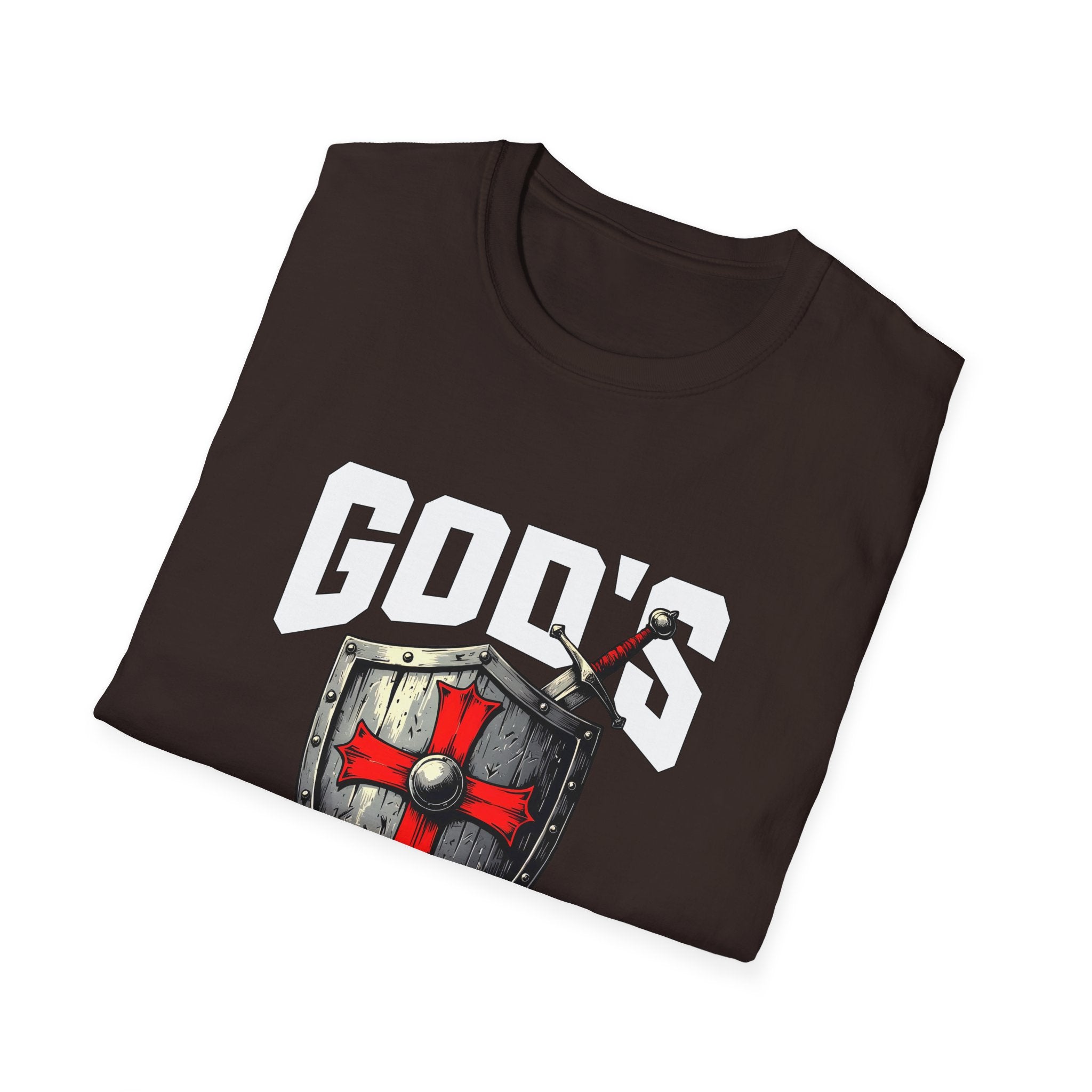 Copy of Copy of Gods Warrior White Text-T-Shirt