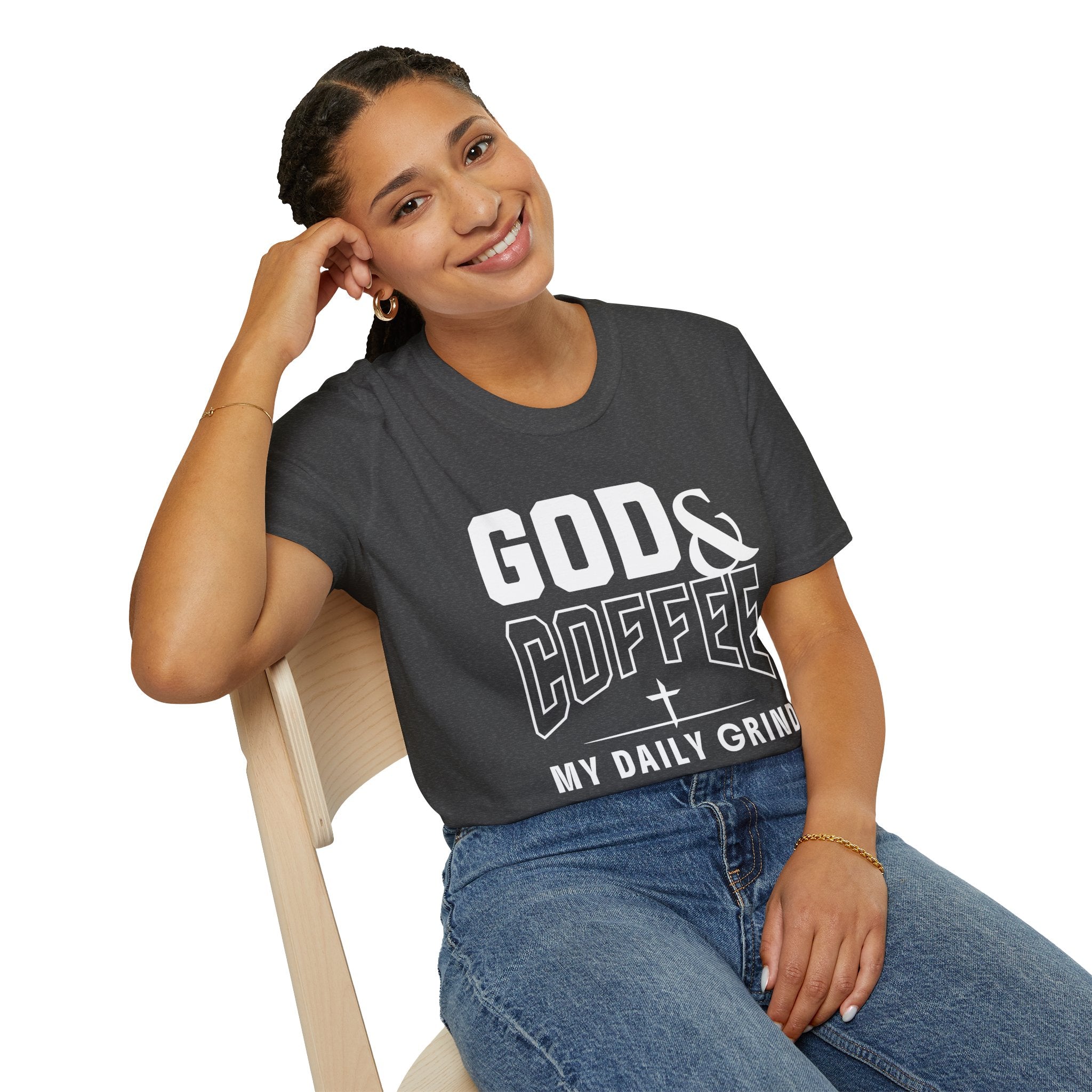 God & Coffee, My Daily Grind 2-T-Shirt