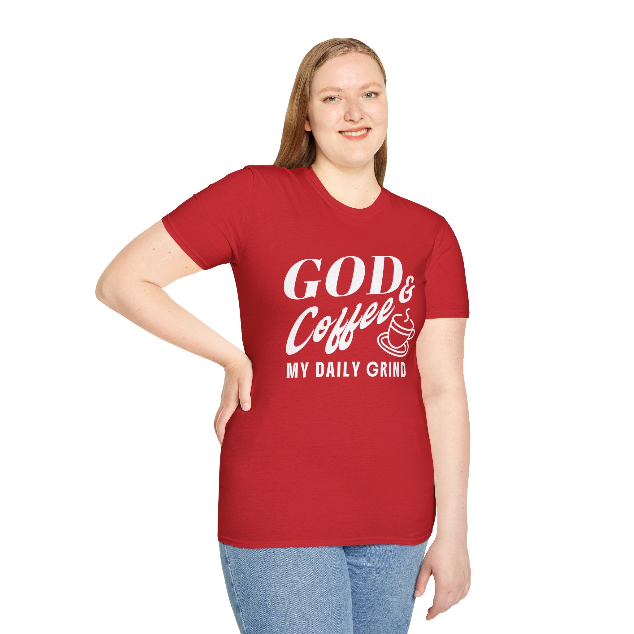 God & Coffee, My Daily Grind-T-Shirt