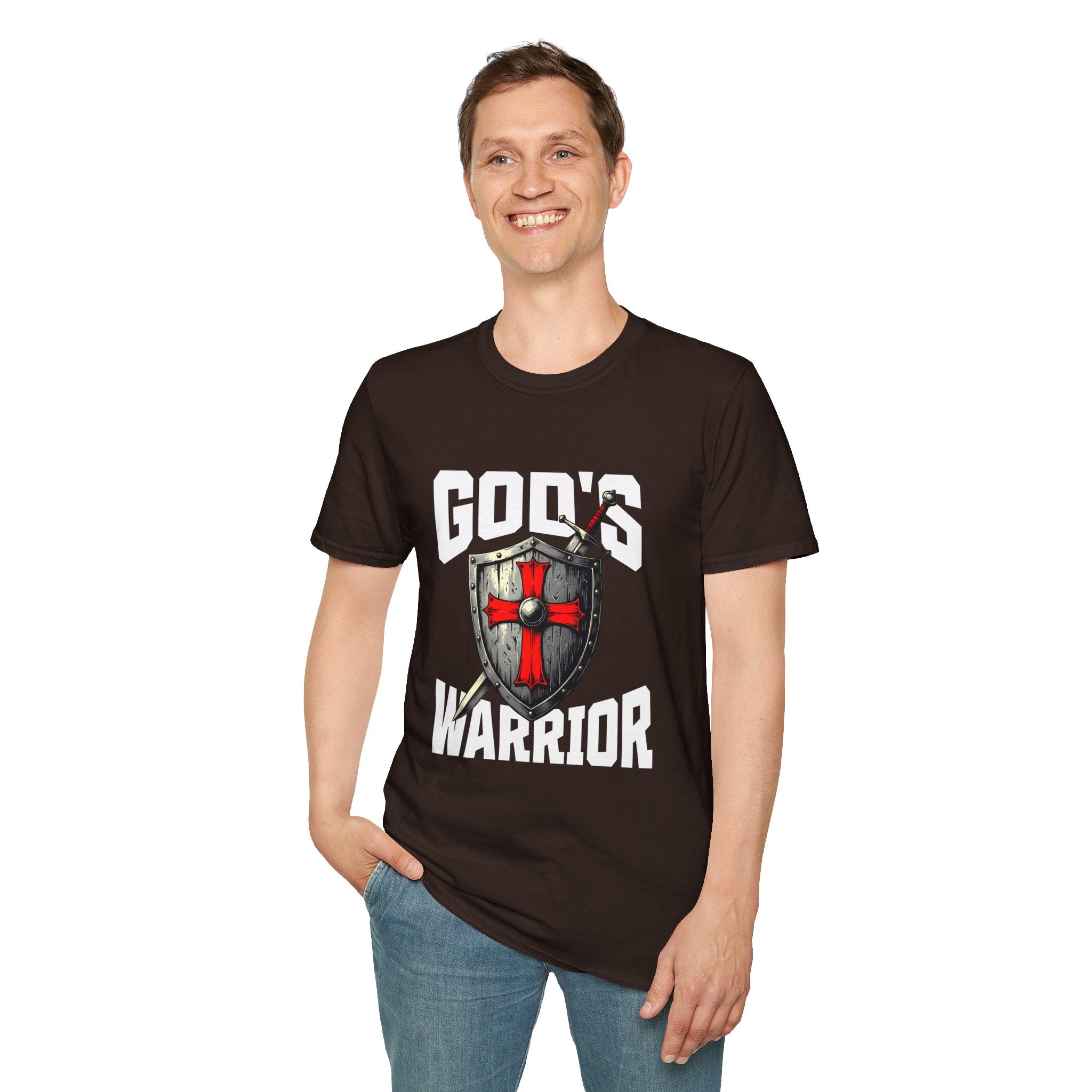 Copy of Copy of Gods Warrior White Text-T-Shirt
