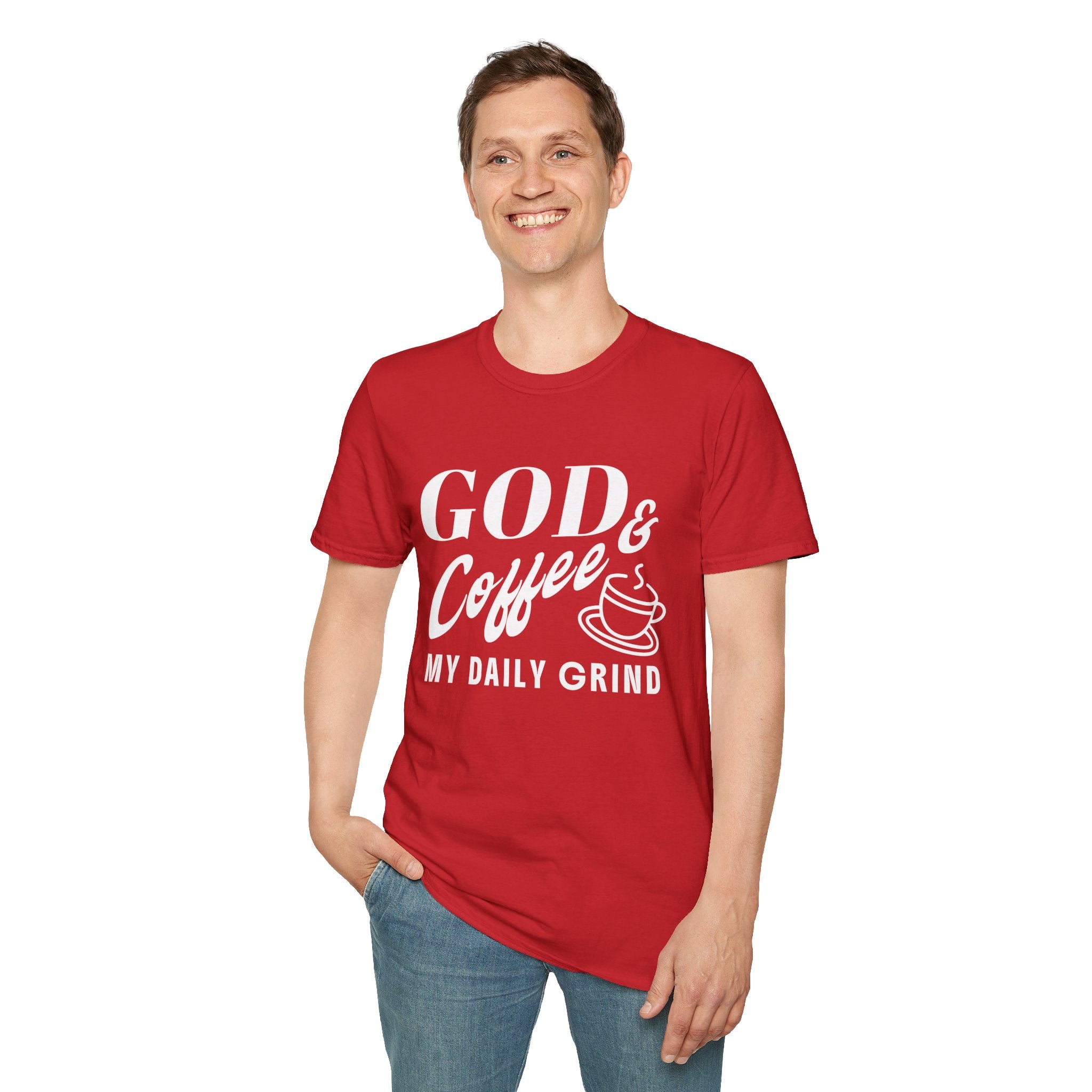 God & Coffee, My Daily Grind-T-Shirt