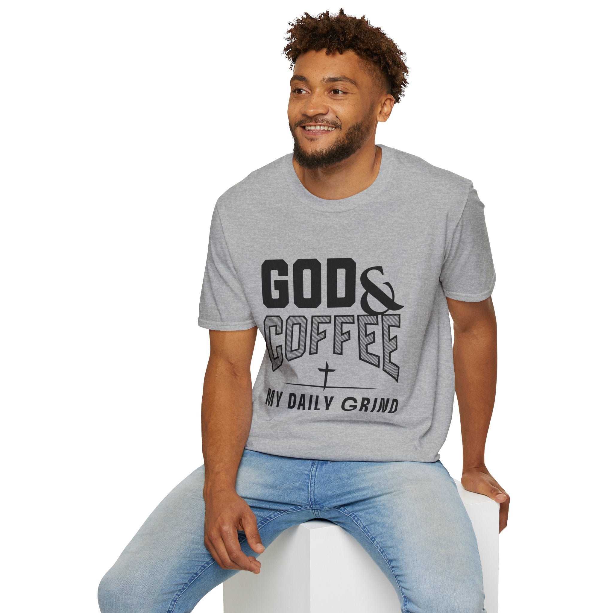 God & Coffee, My Daily Grind 2-T-Shirt