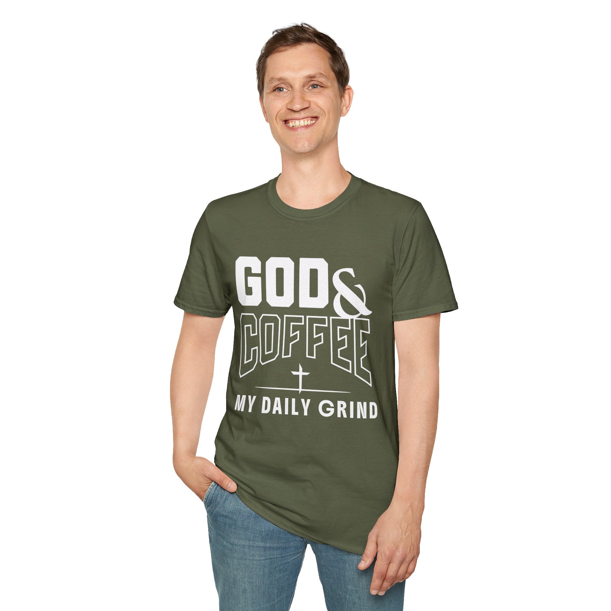 God & Coffee, My Daily Grind 2-T-Shirt