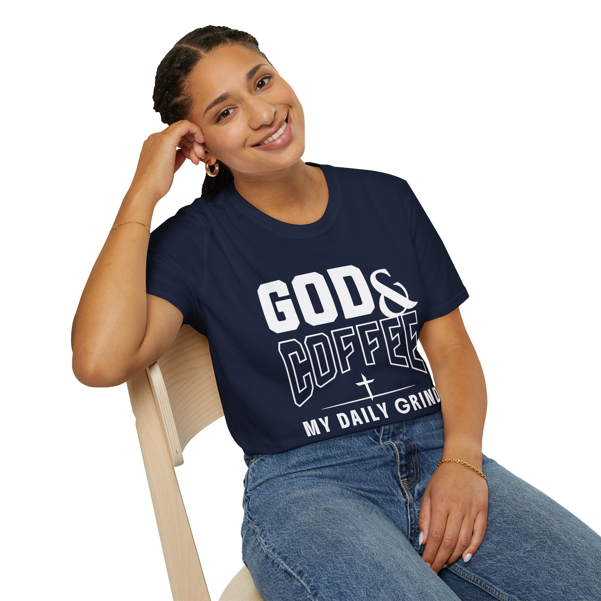 God & Coffee, My Daily Grind 2-T-Shirt