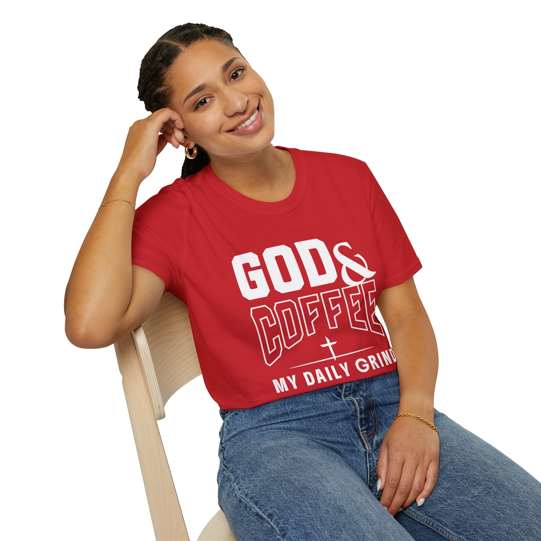 God & Coffee, My Daily Grind 2-T-Shirt