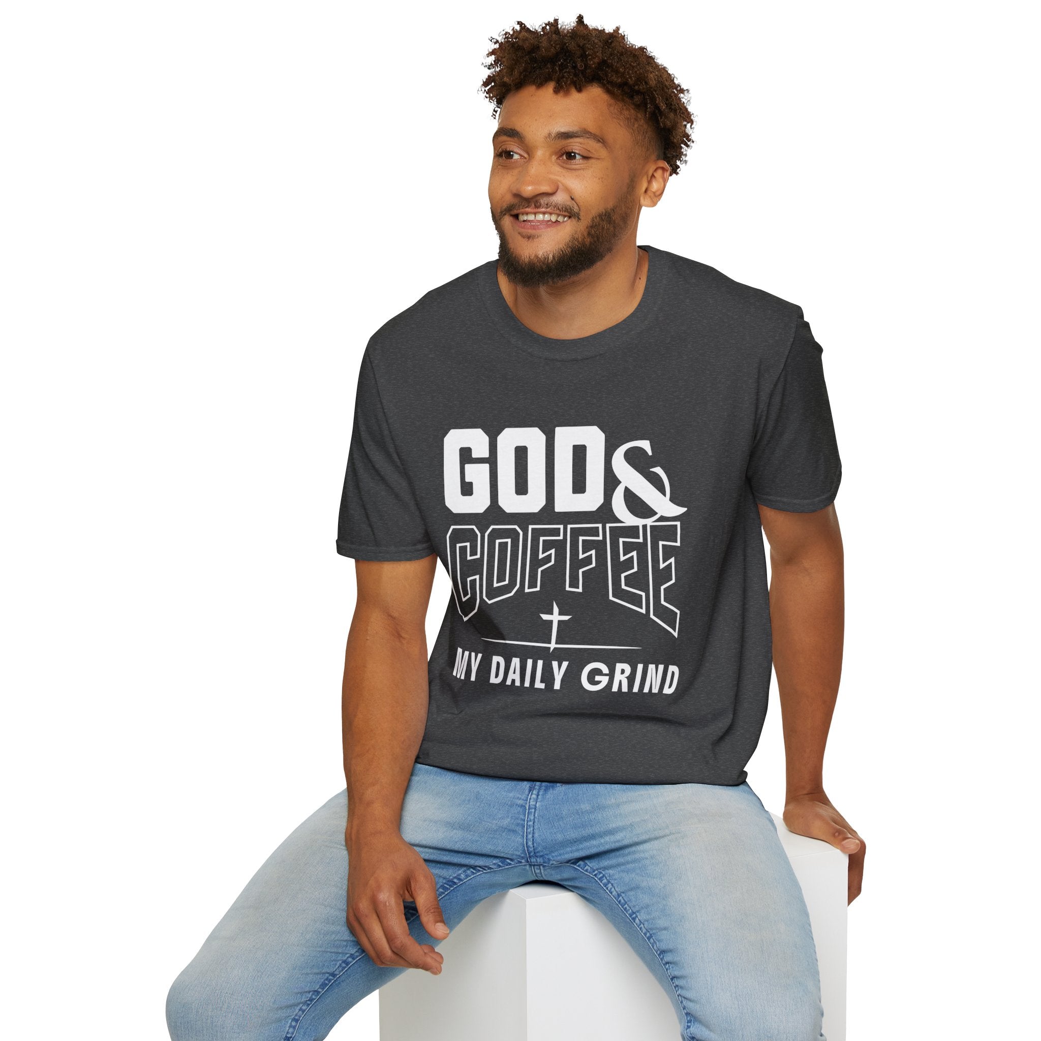 God & Coffee, My Daily Grind 2-T-Shirt