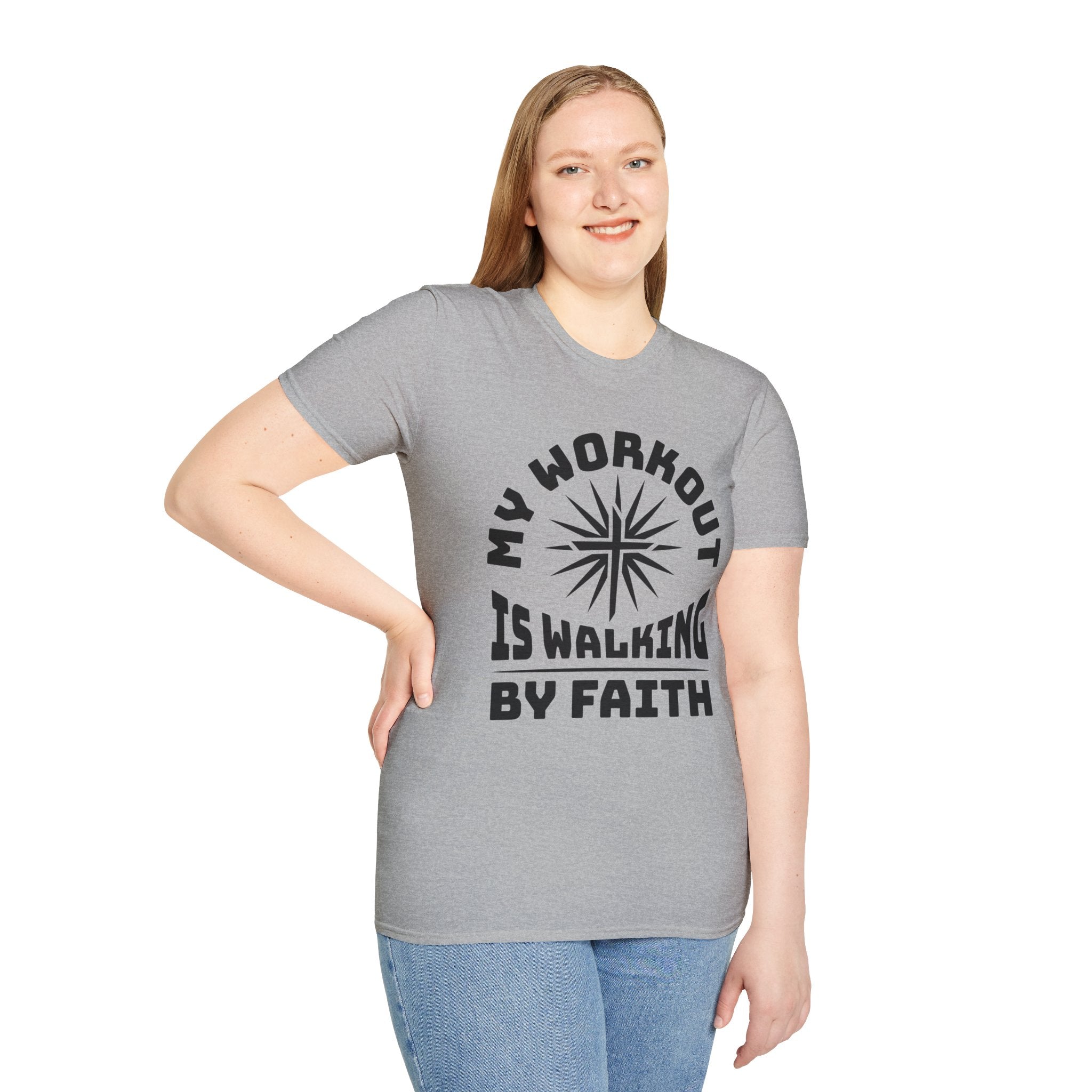 My Workout Is Walking By Faith-T-Shirt
