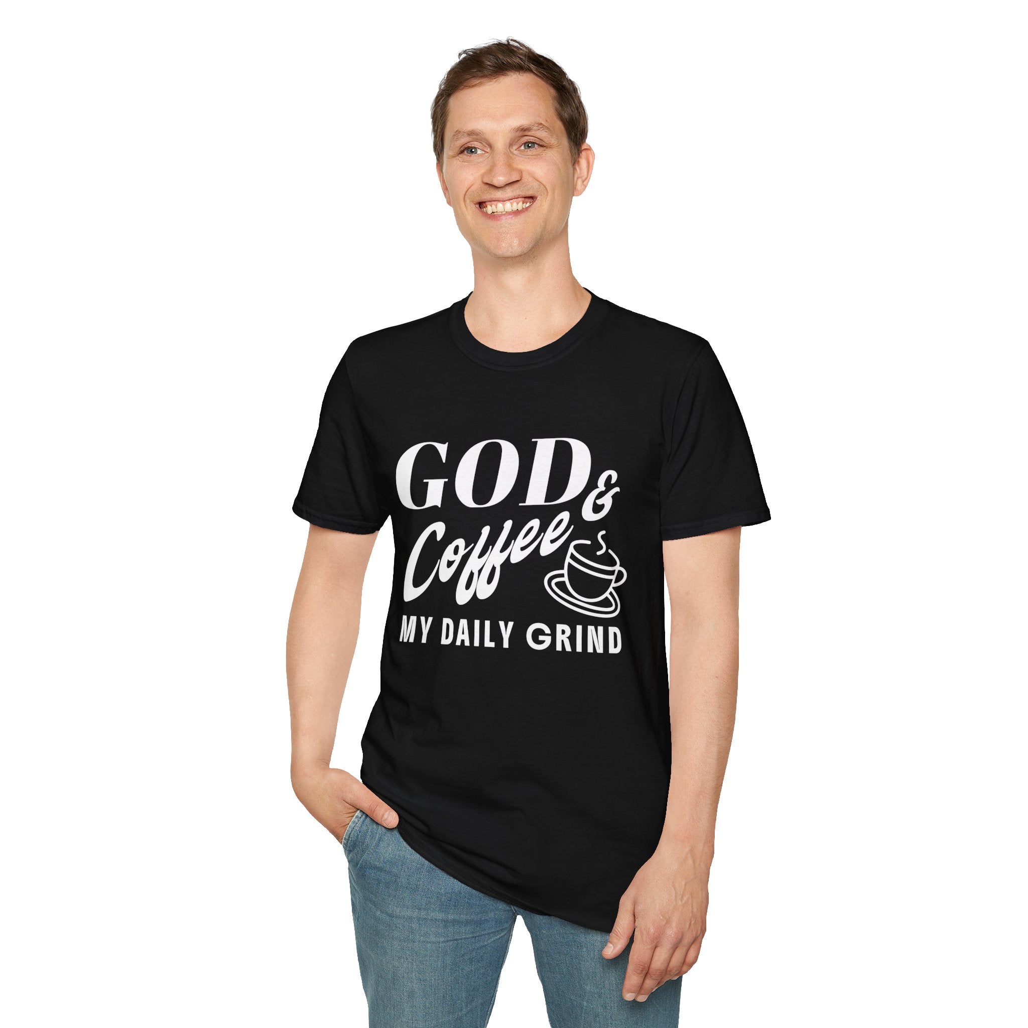 God & Coffee, My Daily Grind-T-Shirt