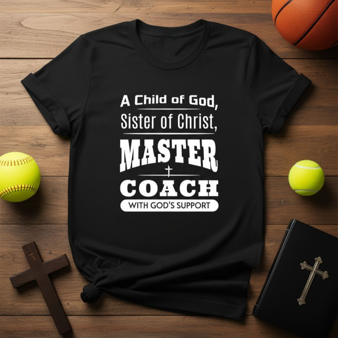 A Child Of God Sister Of Christ Master Coach-T-Shirt