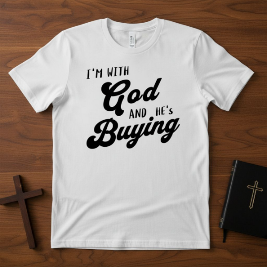 I'm With God, And He's Buying-T-Shirt