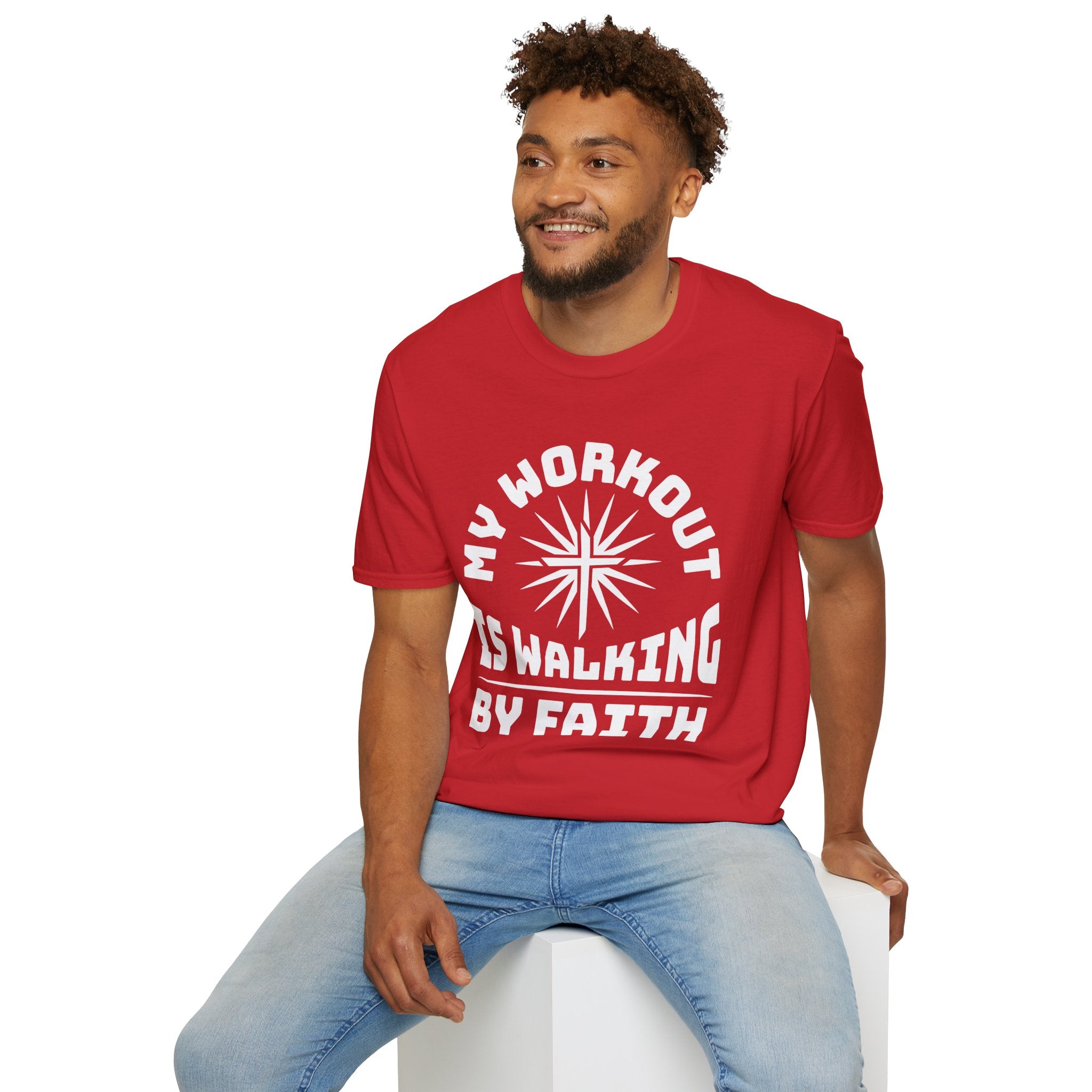 My Workout Is Walking By Faith-T-Shirt