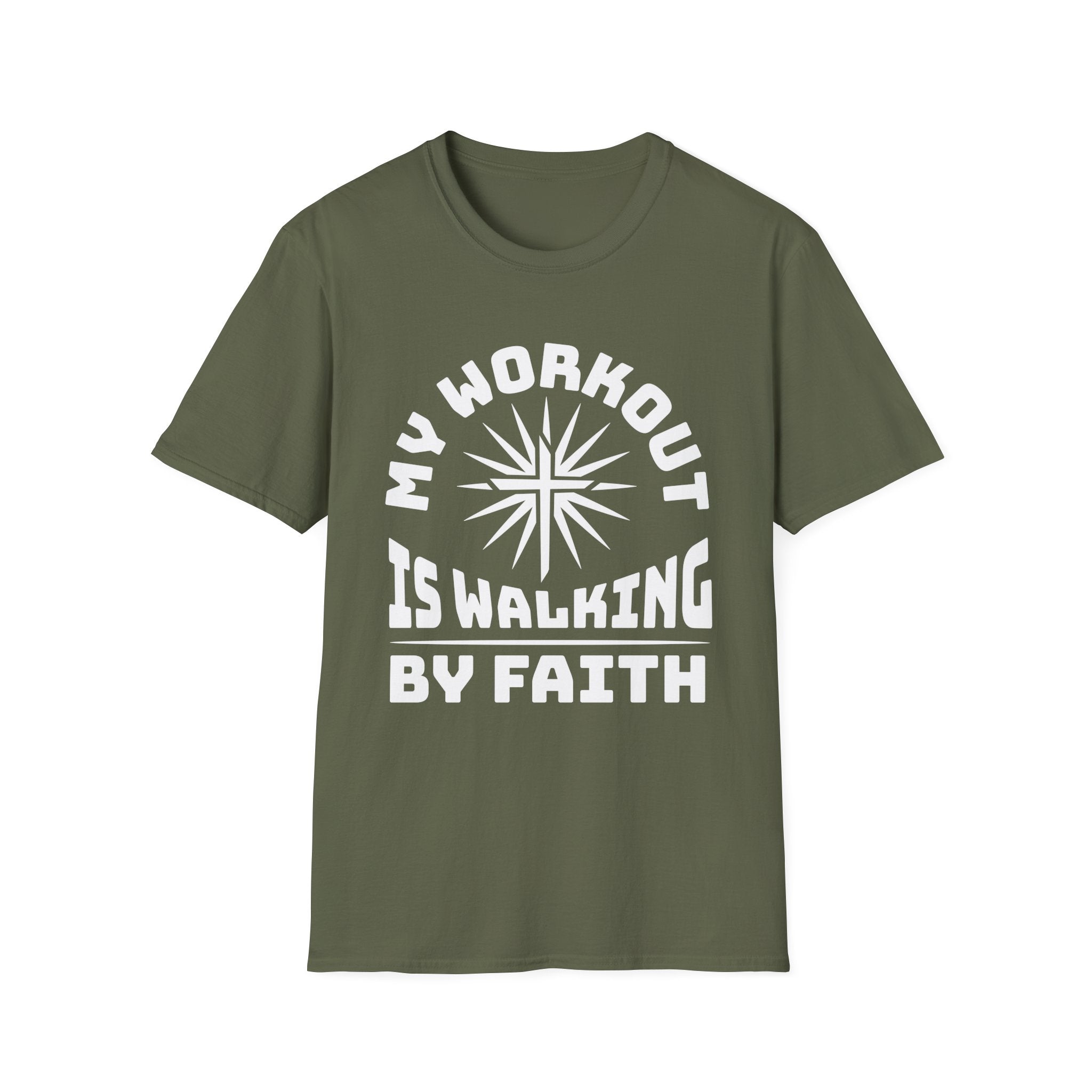 My Workout Is Walking By Faith-T-Shirt