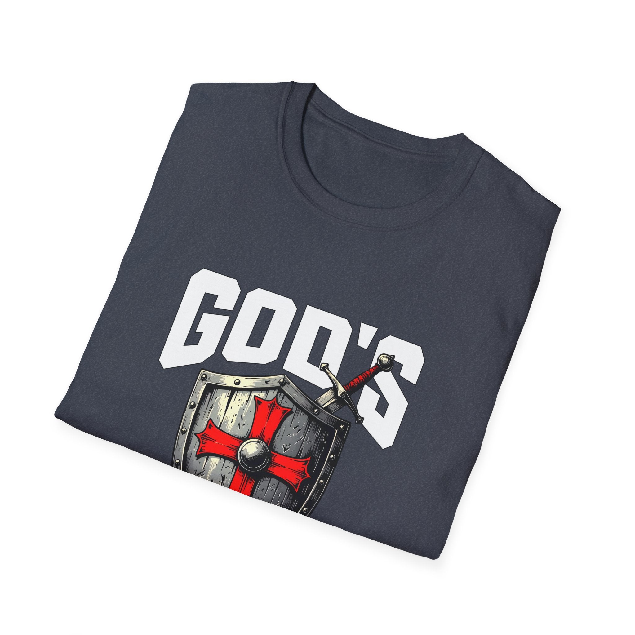 Copy of Copy of Gods Warrior White Text-T-Shirt