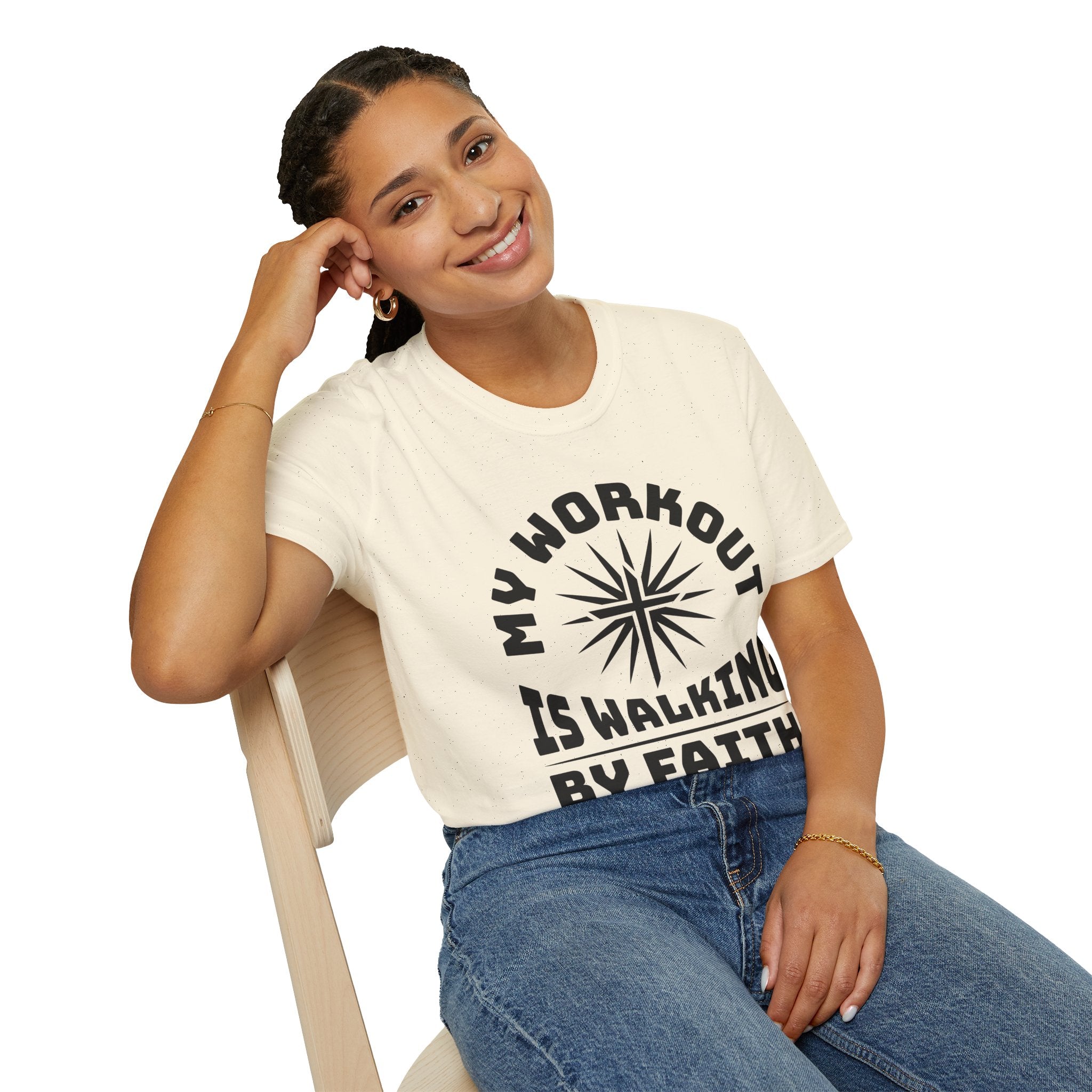 My Workout Is Walking By Faith-T-Shirt