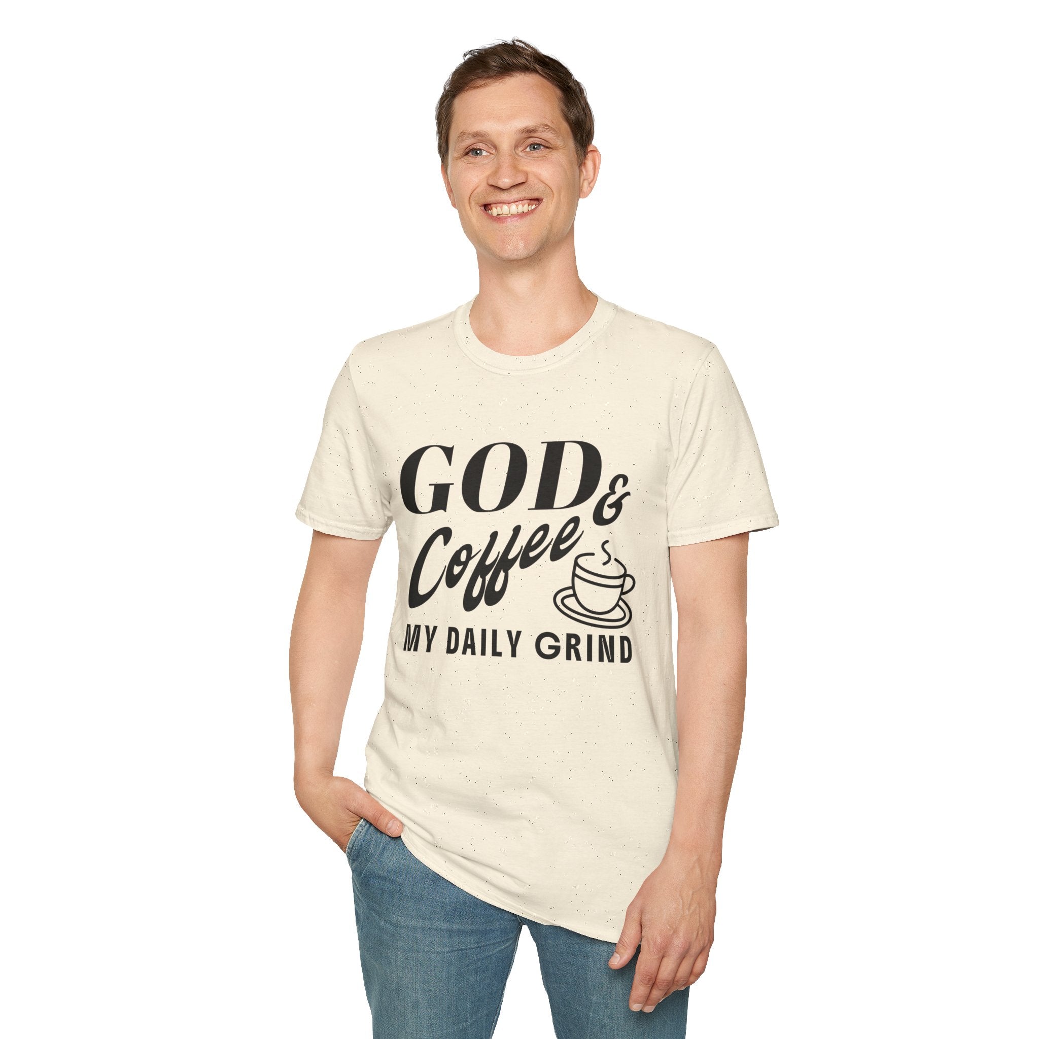 God & Coffee, My Daily Grind-T-Shirt