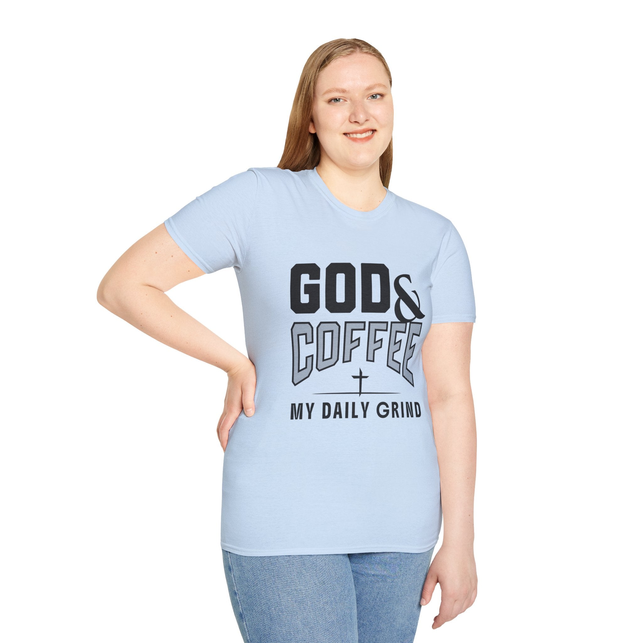 God & Coffee, My Daily Grind 2-T-Shirt