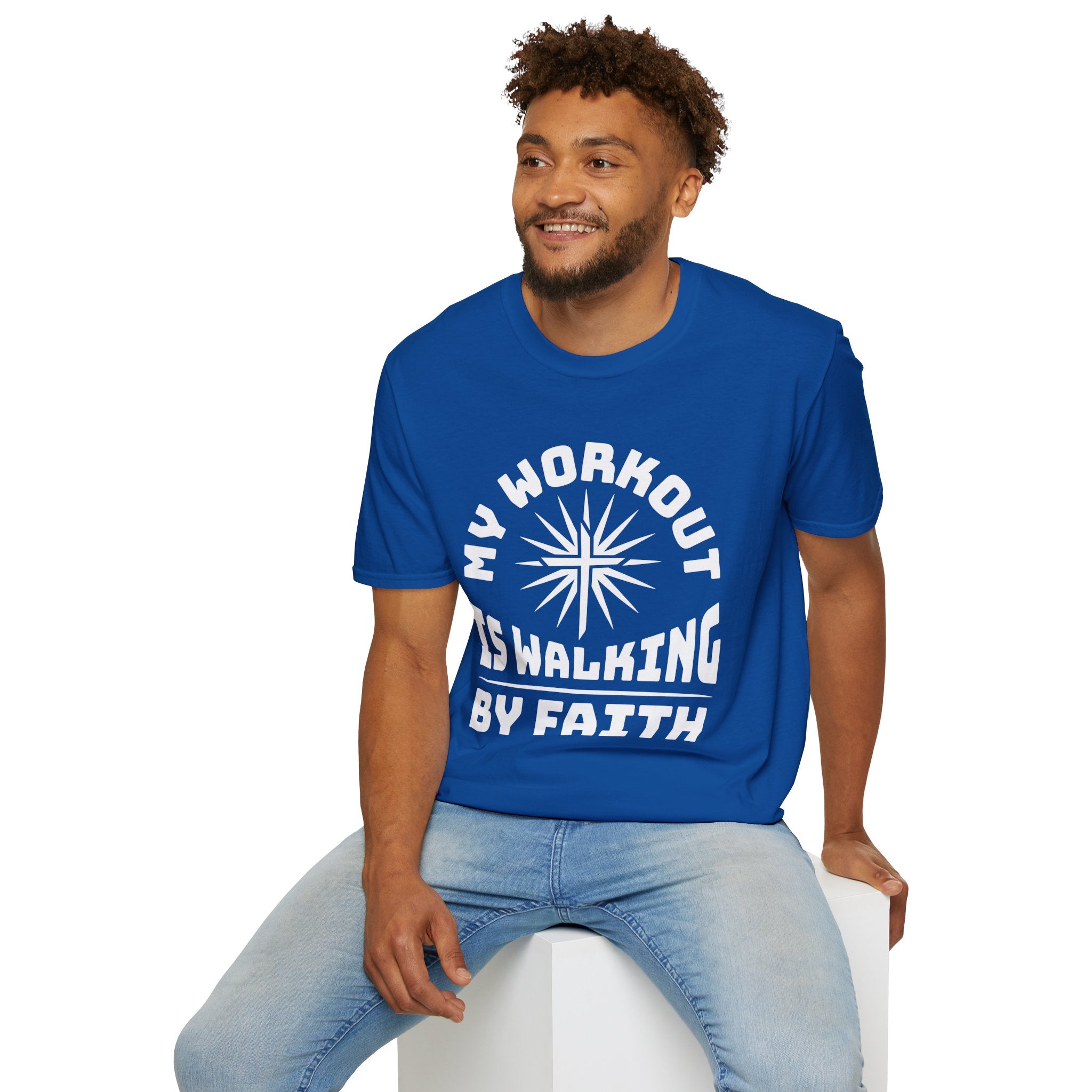 My Workout Is Walking By Faith-T-Shirt