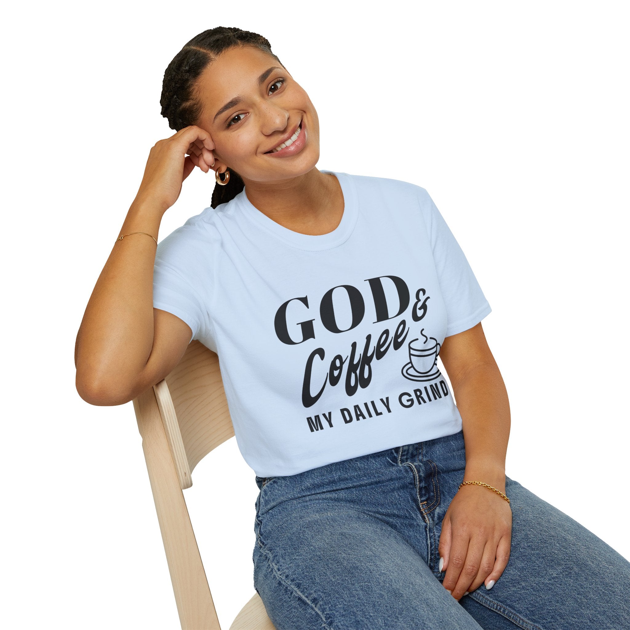 God & Coffee, My Daily Grind-T-Shirt
