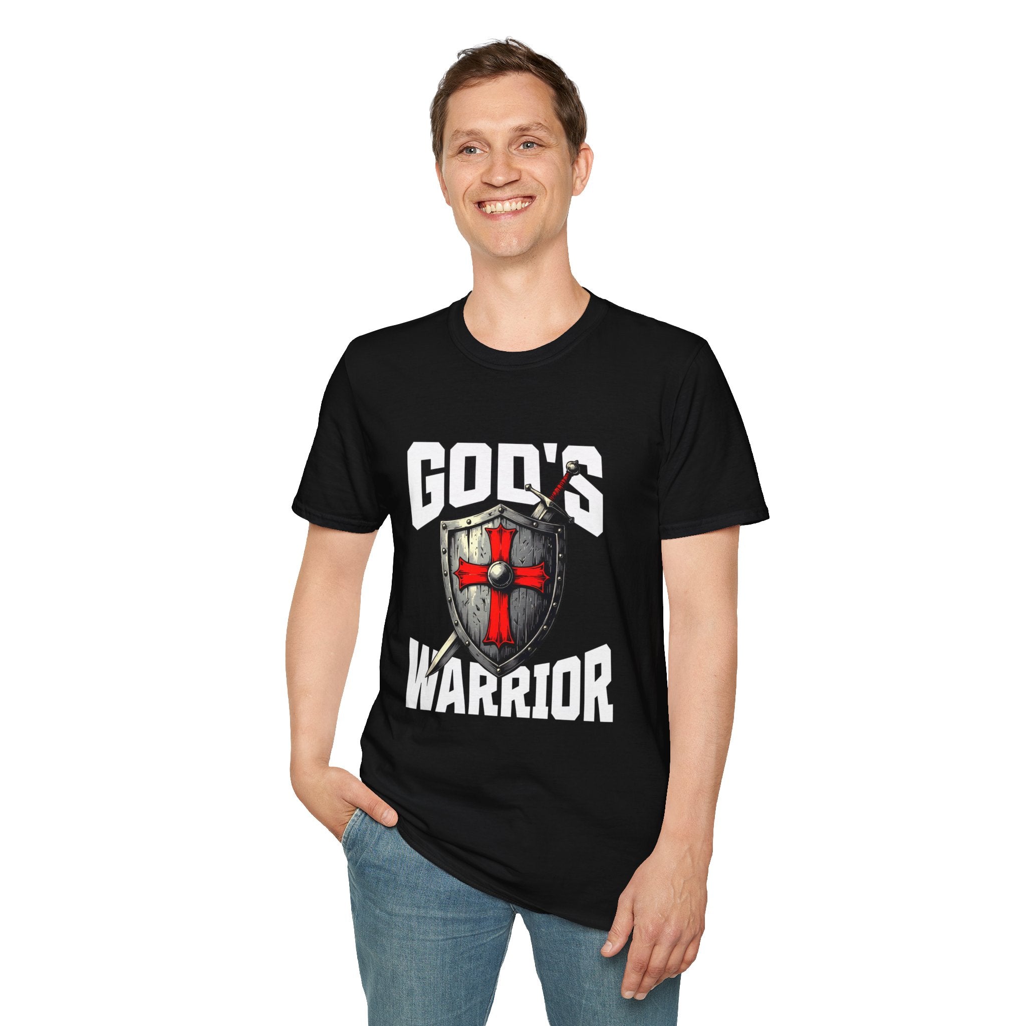 Copy of Copy of Gods Warrior White Text-T-Shirt