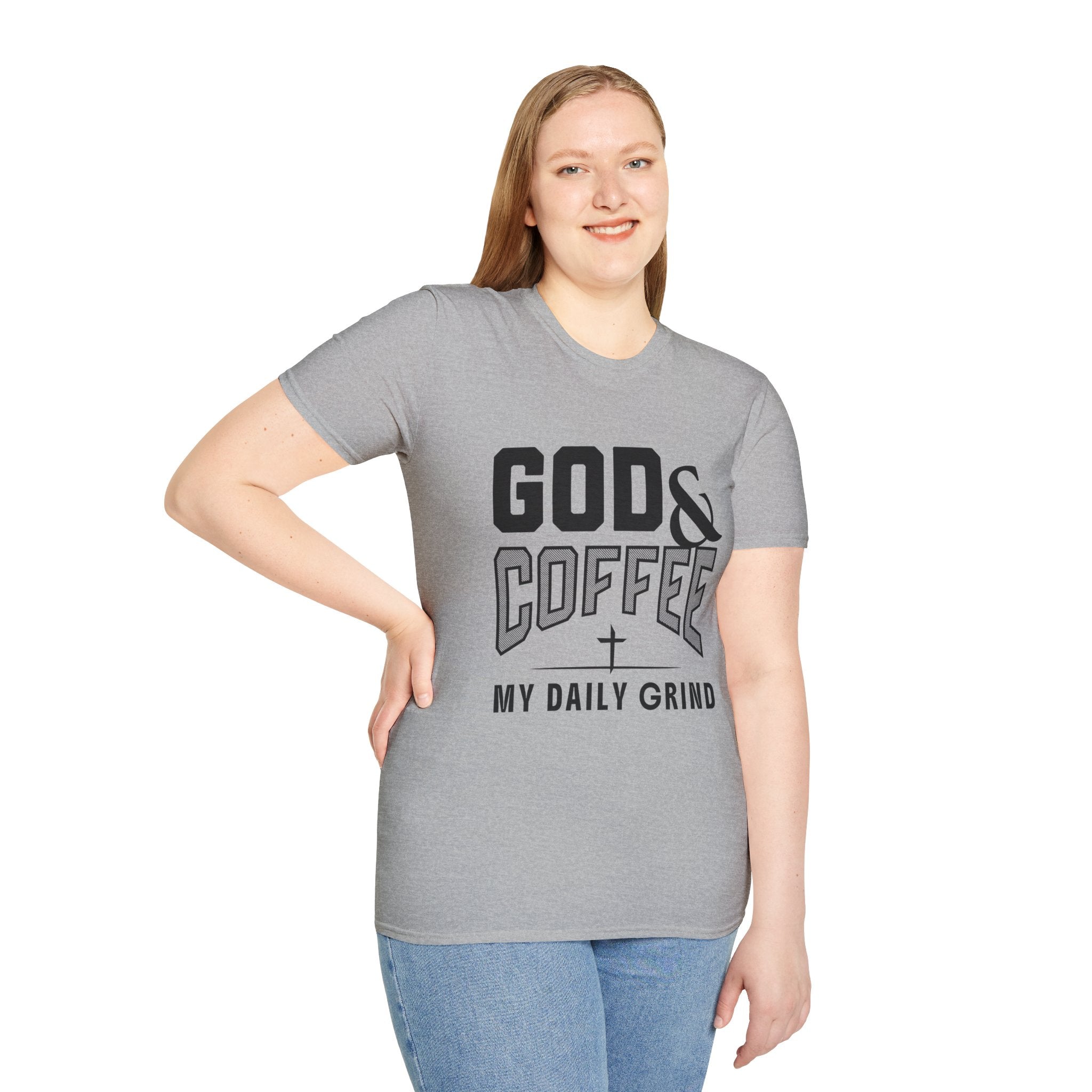God & Coffee, My Daily Grind 2-T-Shirt