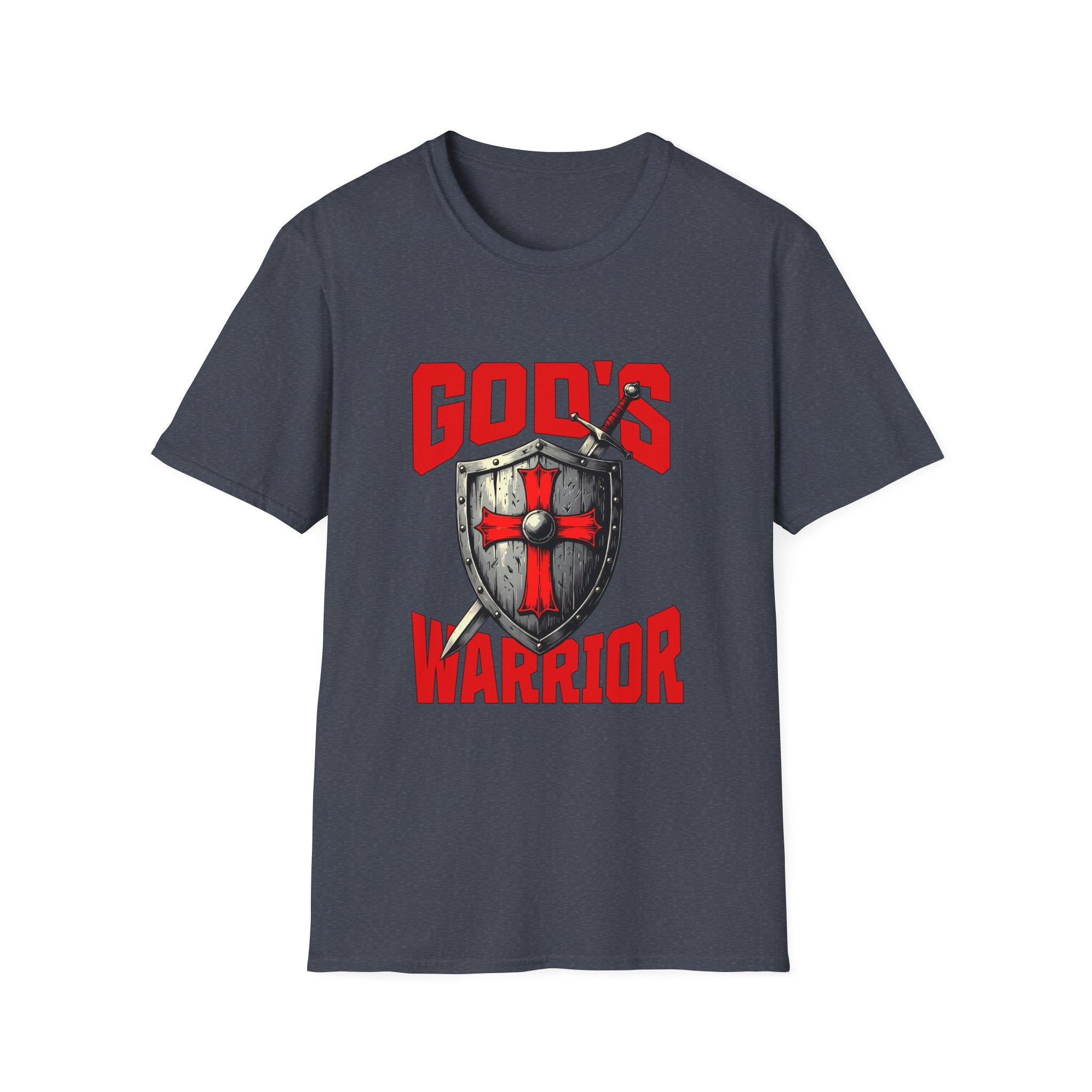 Copy of Gods Warrior Red Text-T-Shirt