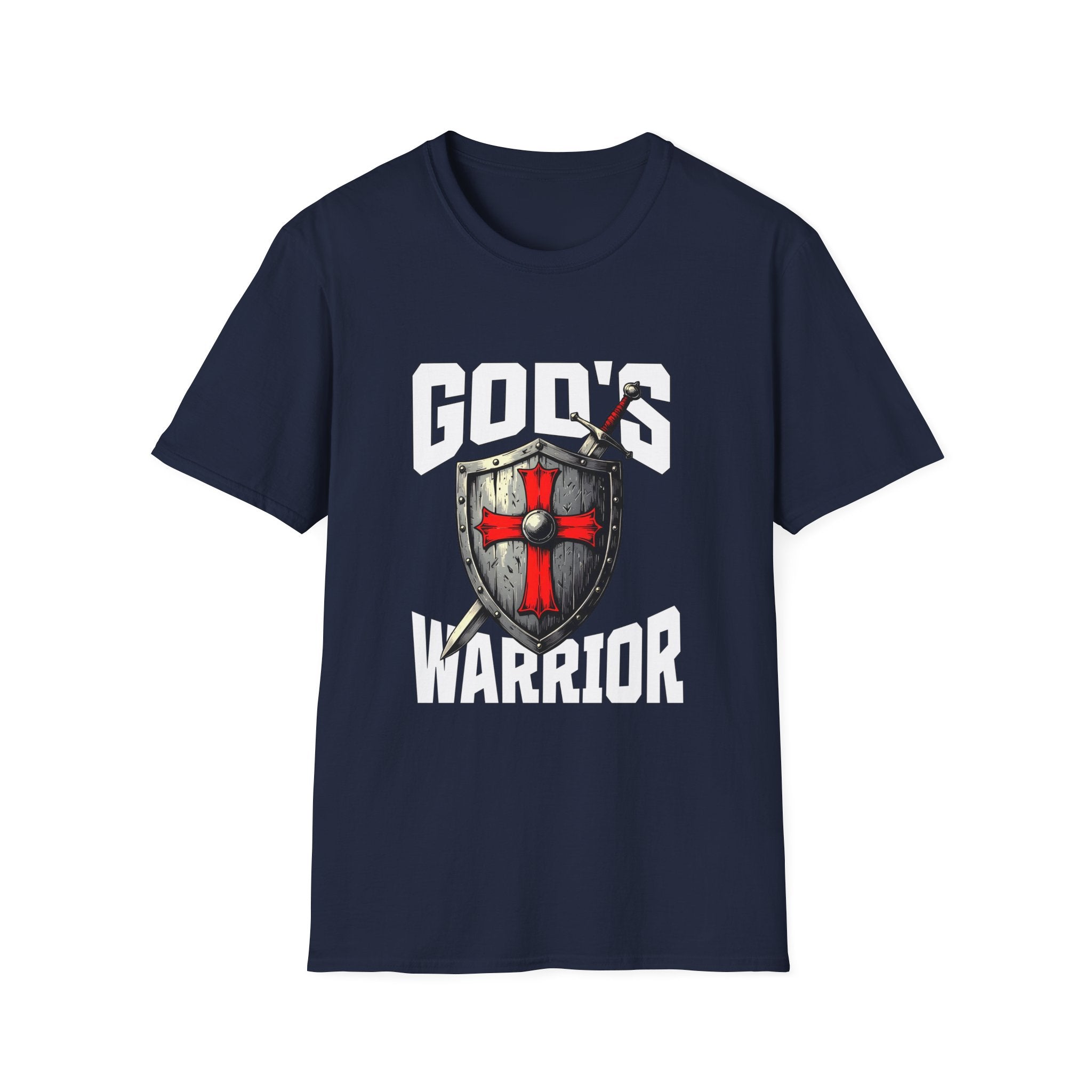 Copy of Copy of Gods Warrior White Text-T-Shirt