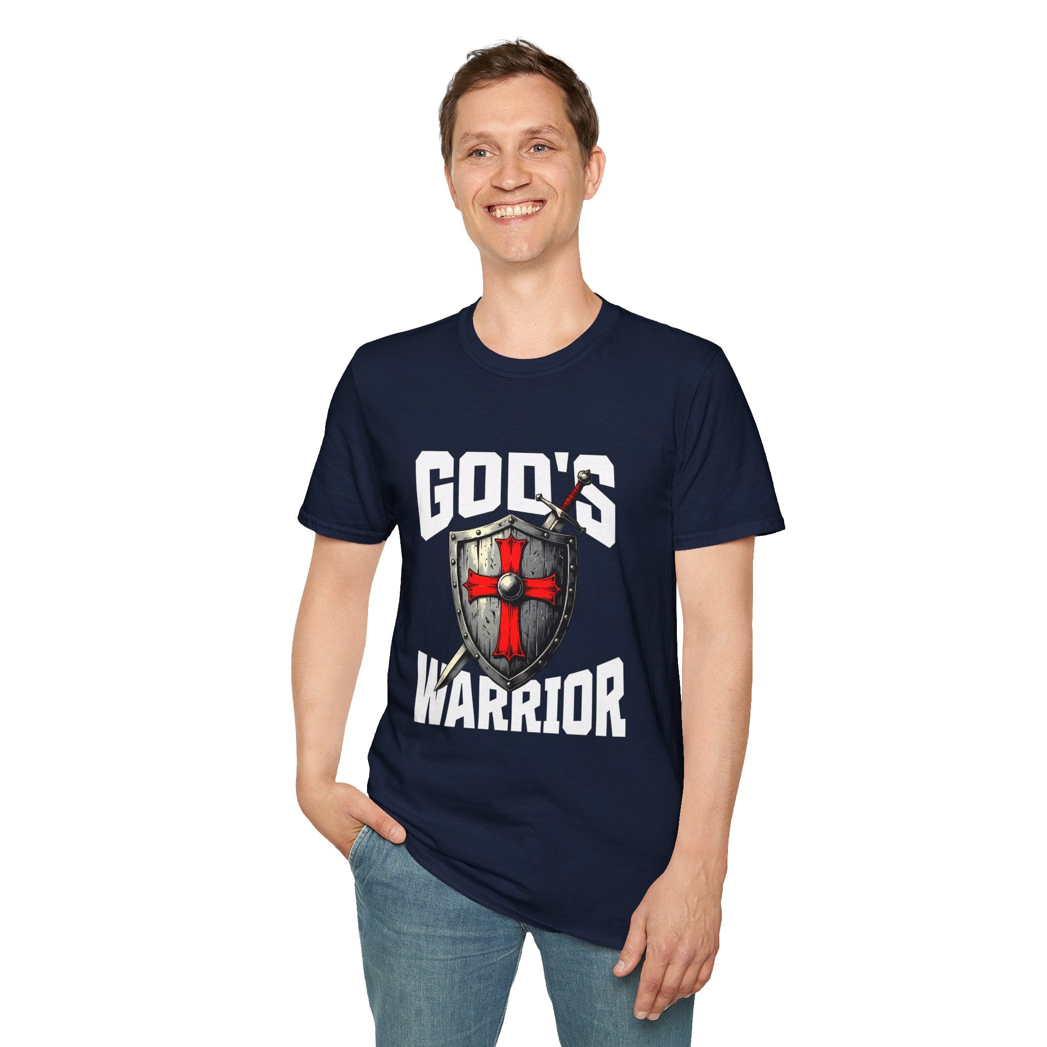 Copy of Copy of Gods Warrior White Text-T-Shirt