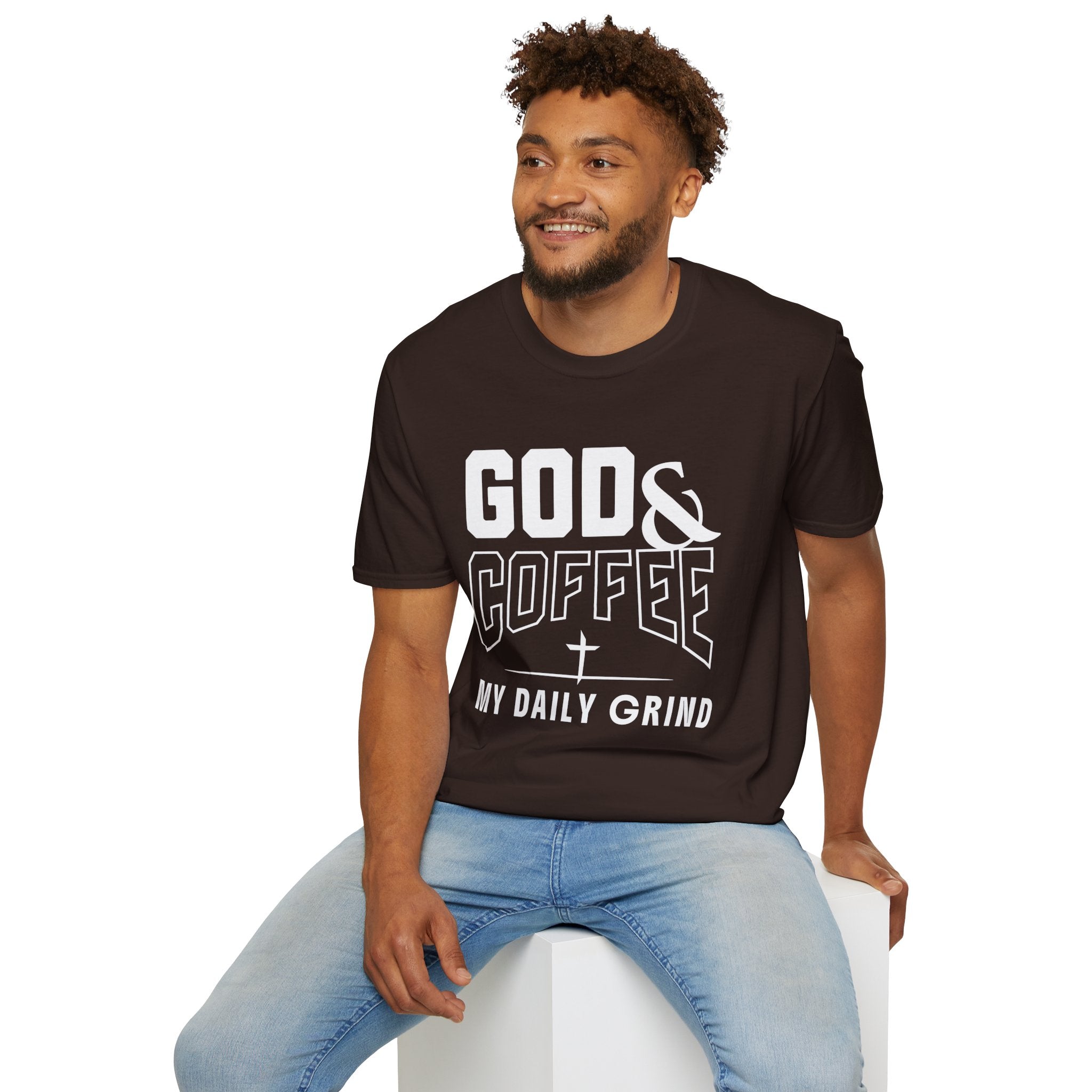 God & Coffee, My Daily Grind 2-T-Shirt