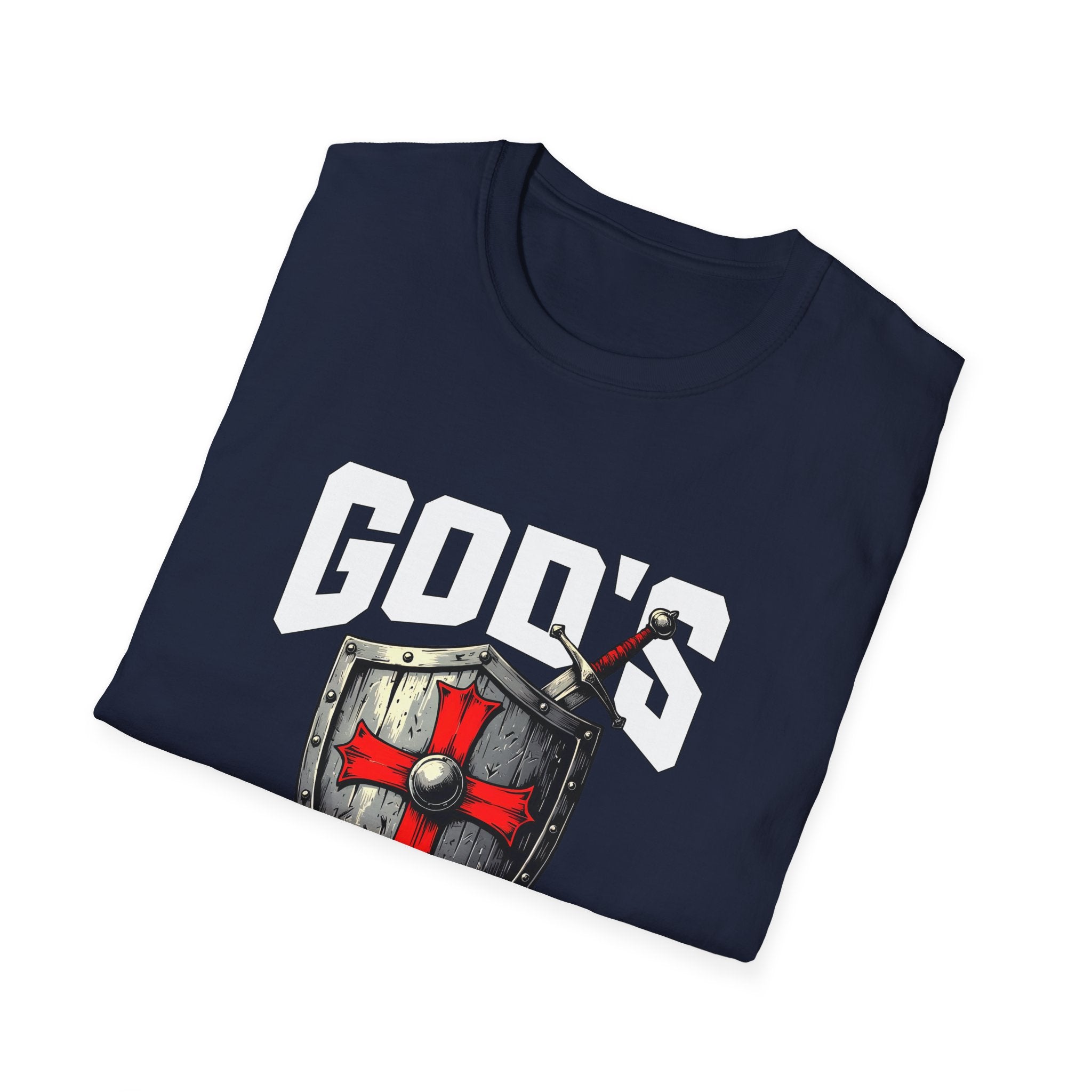 Copy of Copy of Gods Warrior White Text-T-Shirt