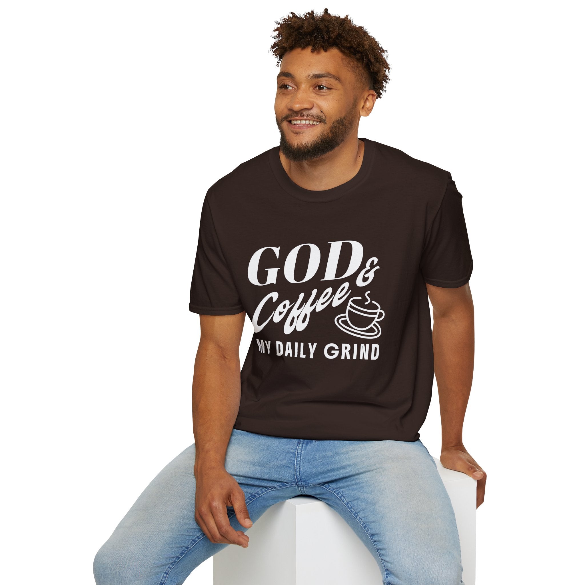 God & Coffee, My Daily Grind-T-Shirt